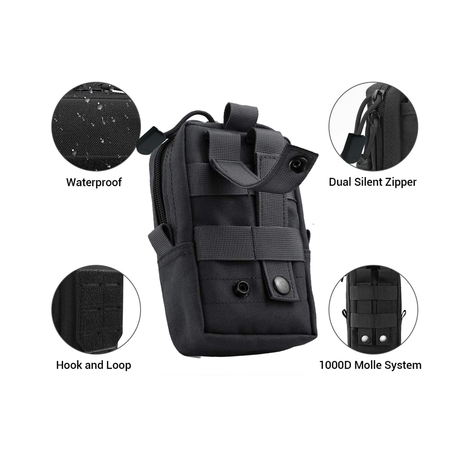Tactical Molle Pouch Waist Bag - огляд і ціна Edc Carry Items